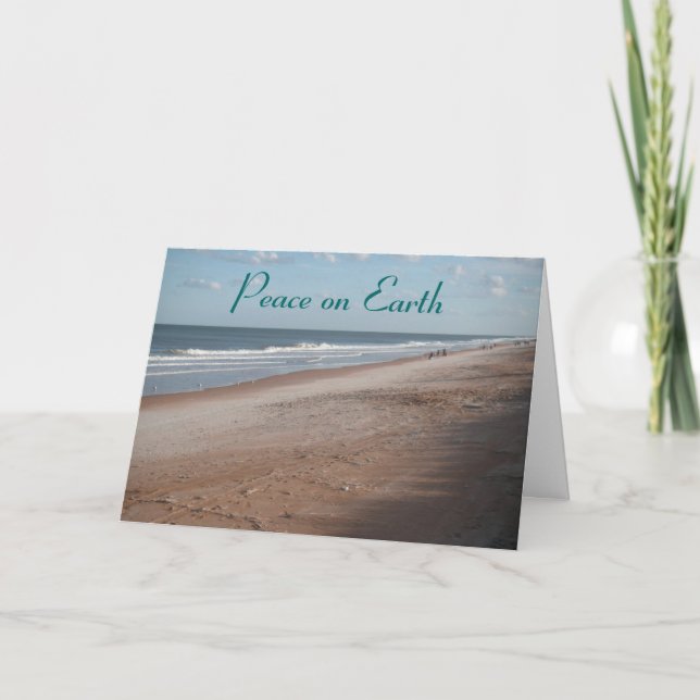 Cartão De Festividades Paz na Terra (Frente)