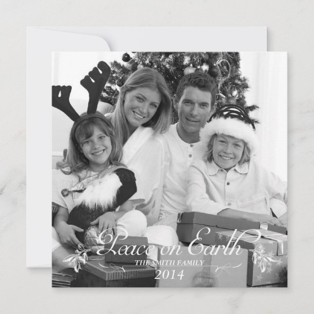 Cartão De Festividades Paz na Terra (Frente)