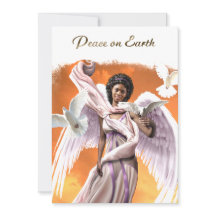 Paz na Terra. Afro-Americano Angel Christmas