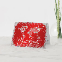 Cartão De Festividades Paz na Terra Diamantes Ruby Red PERSONALIZADO