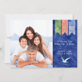 Cartão De Festividades Paz na Terra | Foto de Férias com Bênçãos