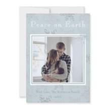 Paz no Terra Floco de Neve Azul Uma Foto Natal