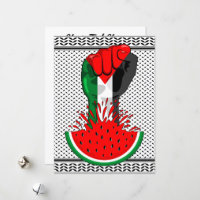 Pé de resistência da Palestina em Watermelon