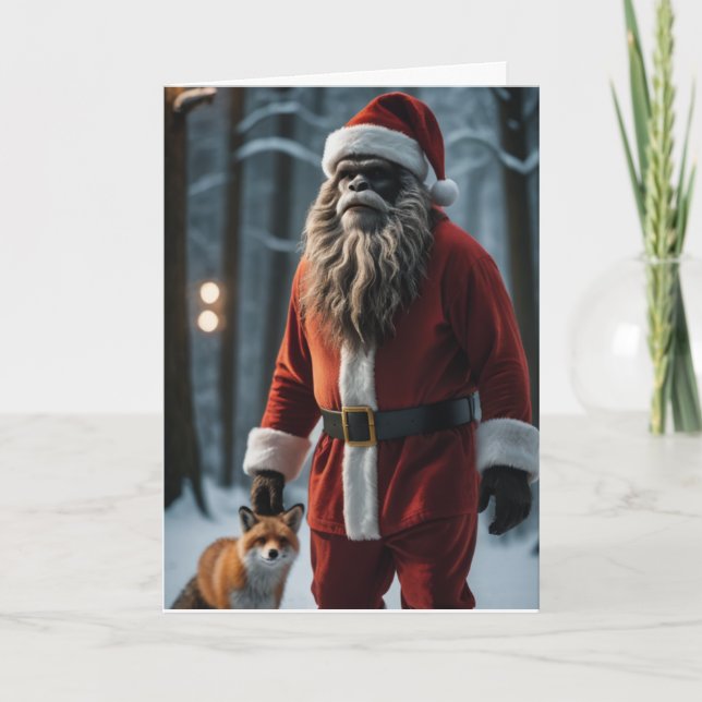 Cartão De Festividades Pé-Grande Festivo (Frente)