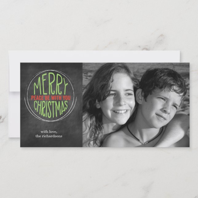 Cartão De Festividades Peace be with You (Frente)