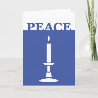 Cartão De Festividades Peace Candle Holiday Card