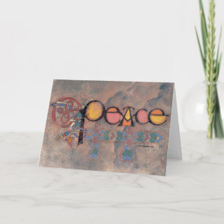 Cartão De Festividades Peace Celtic Christmas Card