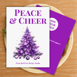 Cartão De Festividades  Peace & Cheer Holiday Card for Clients