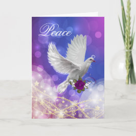 Cartão De Festividades Peace Dove Holiday Card