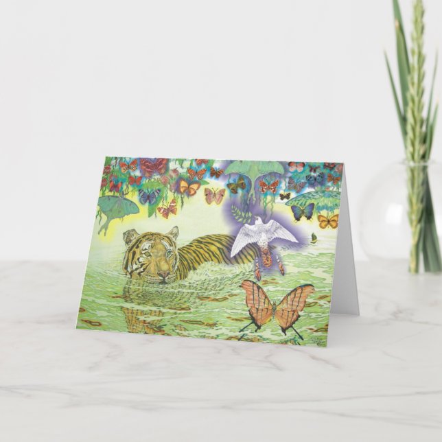 Cartão De Festividades Peace Holiday Card (Frente)