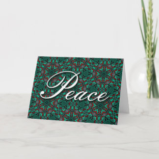 Cartão De Festividades Peace holiday card