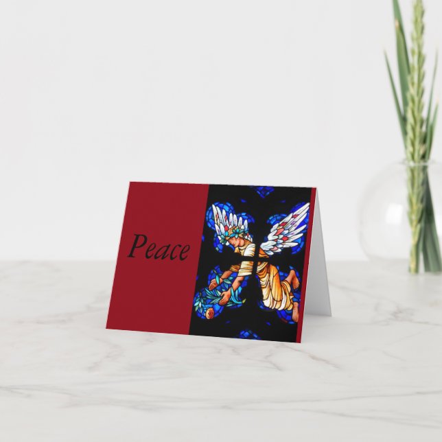 Cartão De Festividades Peace Holiday Card (Frente)