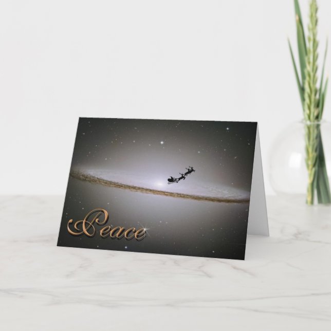 Cartão De Festividades Peace In the Galaxy Christmas Card (Frente)