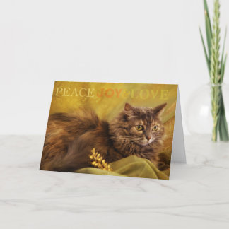 Cartão De Festividades Peace Love Joy