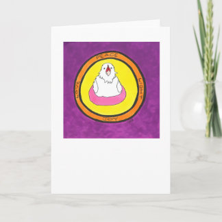 Cartão De Festividades Peace. Love. Light. Joy. Lola.