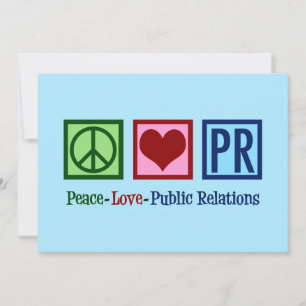 Cartão De Festividades Peace Love Public Relations PR Agency