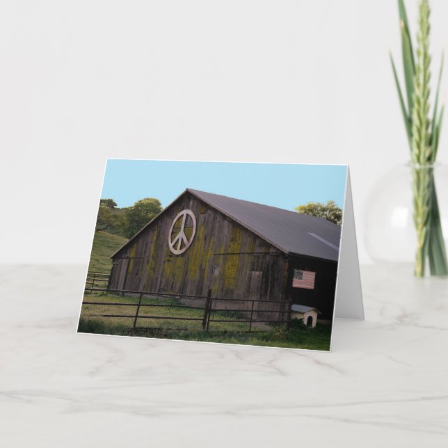 Cartão De Festividades Peace On Earth (Frente)