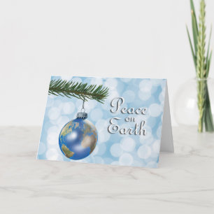 Cartão De Festividades Peace On Earth