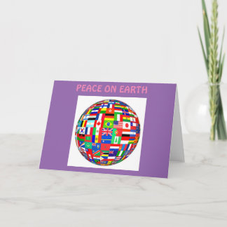 CARTÃO DE FESTIVIDADES PEACE ON EARTH