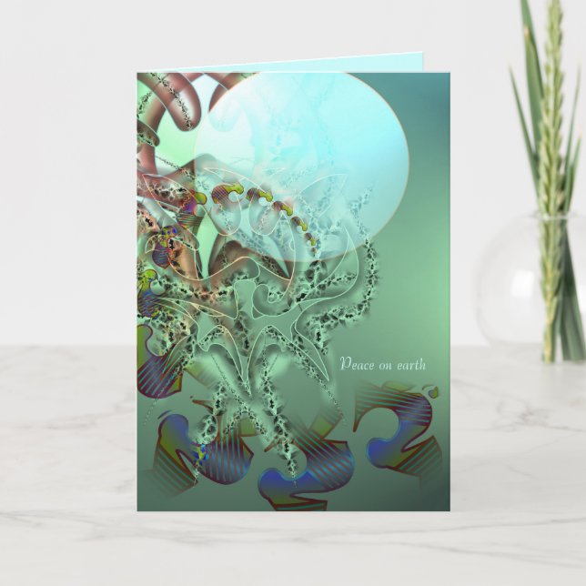 Cartão De Festividades Peace on earth and in our hearts (Frente)