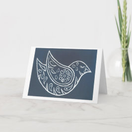 Cartão De Festividades Peace on Earth Bird