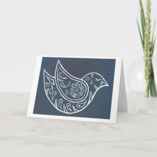 Cartão De Festividades Peace on Earth Bird