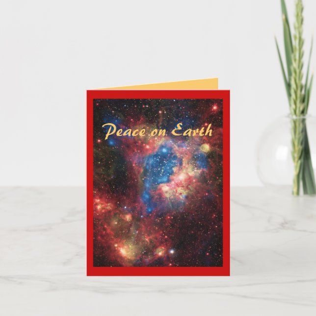 Cartão De Festividades Peace on Earth Christmas Card (Frente)