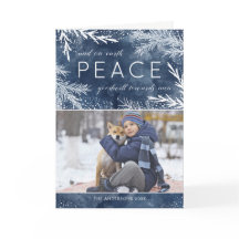 Peace On Earth - Christmas Photo Greeting Card