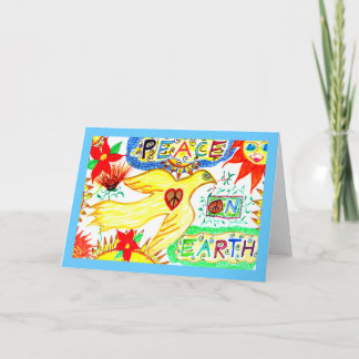 Cartão De Festividades Peace on Earth Dove Greeting Card