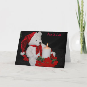 Cartão De Festividades Peace On Earth Greeting Card