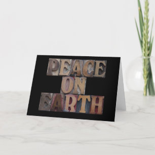Cartão De Festividades peace on earth greeting card