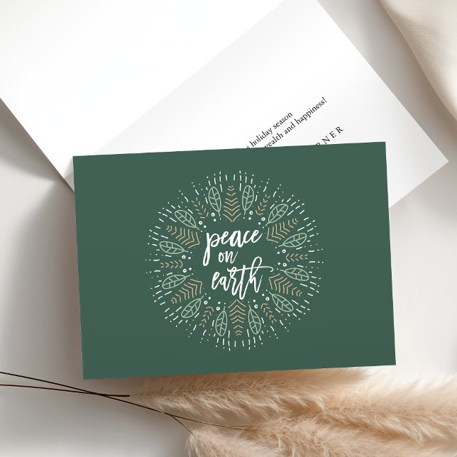 Cartão De Festividades Peace on Earth Holiday (Criador carregado)