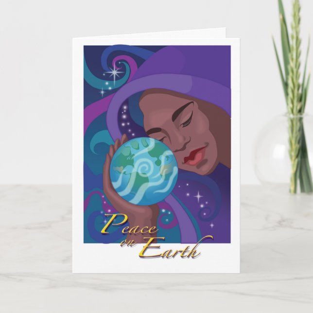 Cartão De Festividades Peace on Earth Holiday Card (Frente)