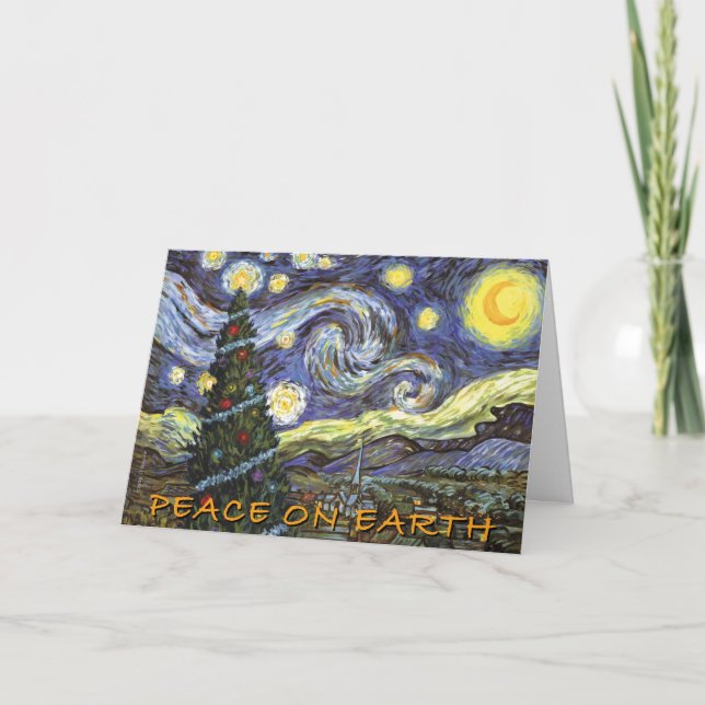 Cartão De Festividades Peace on Earth Holiday Card (Frente)