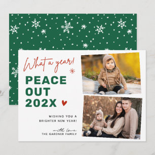 Cartão De Festividades Peace Out 2023 Feliz Natal 2 Foto