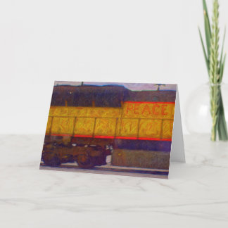 Cartão De Festividades Peace Train Holiday Card