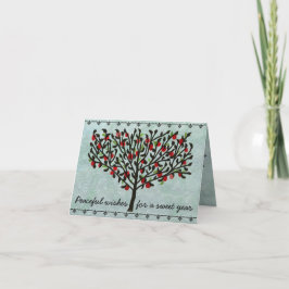 Cartão De Festividades Peaceful Wishes Sweet Year
