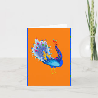 Cartão De Festividades Peacock