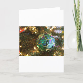 Cartão De Festividades Peacock Christmas