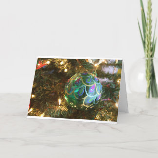 Cartão De Festividades Peacock Christmas