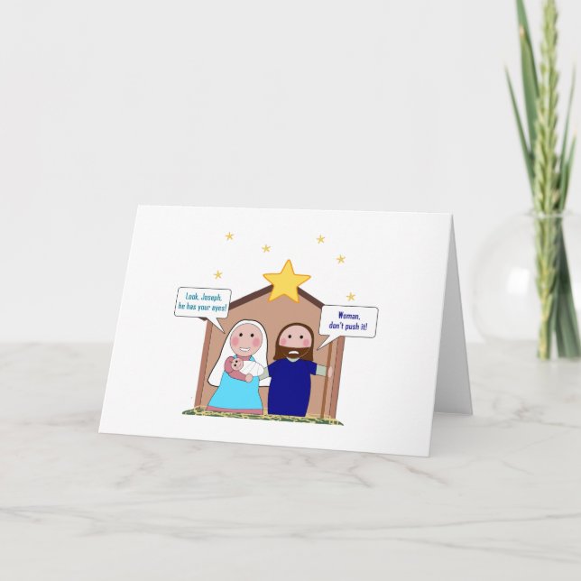 Cartão De Festividades Pecado da natividade (Frente)