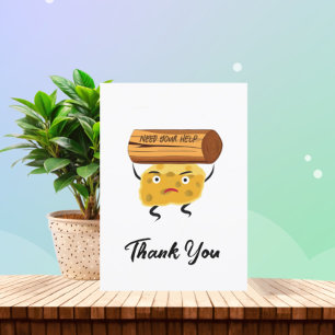 Cartão De Festividades Pedaço engraçado de queijo