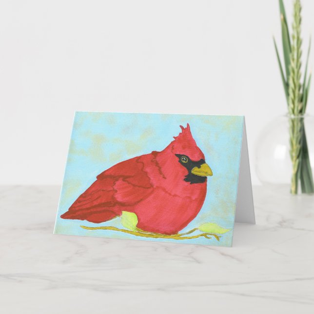 Cartão De Festividades PedagogyGreetings: NC Cardinal (Frente)