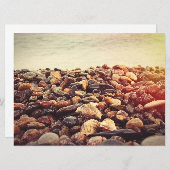 Cartão De Festividades pedras de pedras (Frente/Verso)