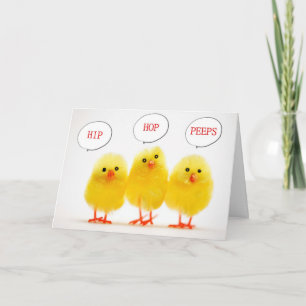 CARTÃO DE FESTIVIDADES ***PEEPS MAIS REFRIGERADOS** DIZER *FELZ PASCOA*