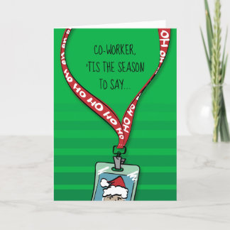 Cartão De Festividades Pegar Meu Colega Espantoso De Natal Engraçado