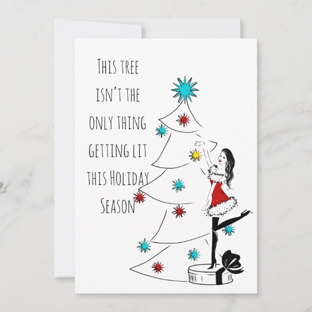 Cartão De Festividades Pegue fogo (Frente)