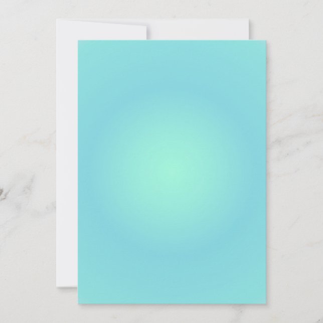 Cartão De Festividades Peixes Aura Gradient Zodiac, Gradiente Verde (Frente)
