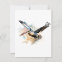 Pelicano Em Aquarelas