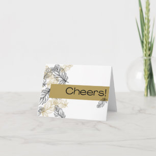 Cartão De Festividades Penas de rico, Saúde! Notecard